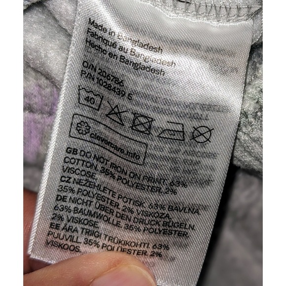 H&M Long Beach‎ Tie Dye Sweatshirt Girls Pullover Crew Neck Pastel Y2K  L 10/12 - Picture 6 of 8